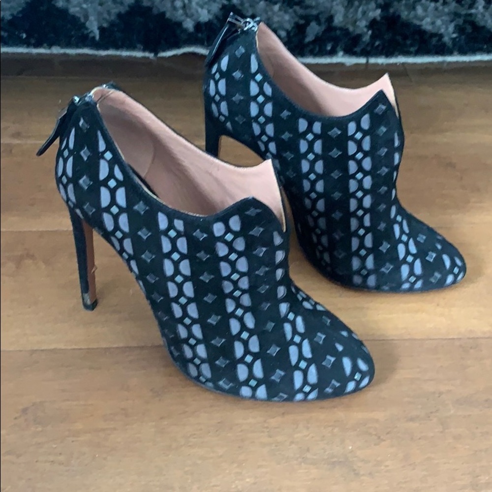 ALAIA Suede Cut out Heels